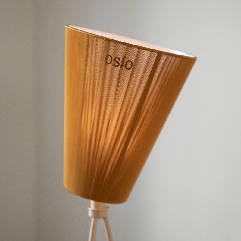 NORTHERN OSLO WOOD LAMPADAIRE CARAMEL/BEIGE