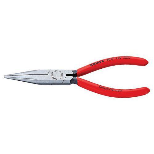 PINCE À BECS LONGS DEMI-RONDS 160MM - GAINAGE PVC - TÊTE POLIE - KNIPEX