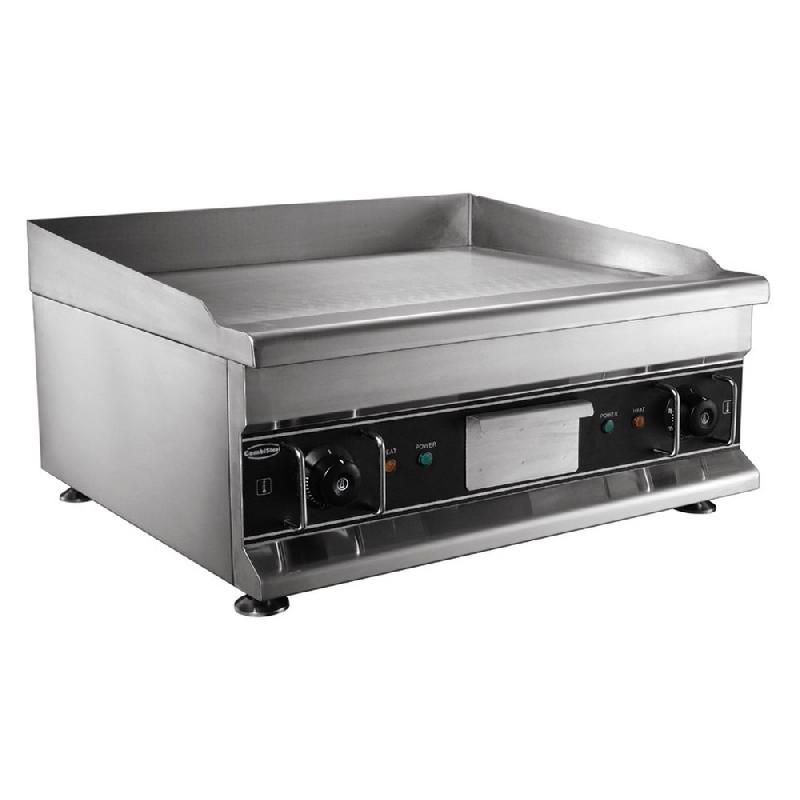 Plancha grill électrique surface lisse 1er prix 5kw monophasé 600*520 - 7455.1060_0