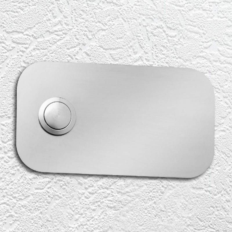 CMD PLAQUE DE SONNETTE RECTANGULAIRE EN INOX