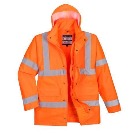 PORTWEST S468 PARKA HI-VIS 4-EN-1 ORANGE - TAILLE 4XL