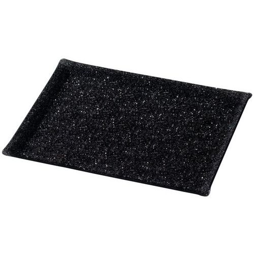 PLAT CRYSTAL NOIR AVEC BORDS LONG. 600MM LARG. 400MM_610522 - MATFER