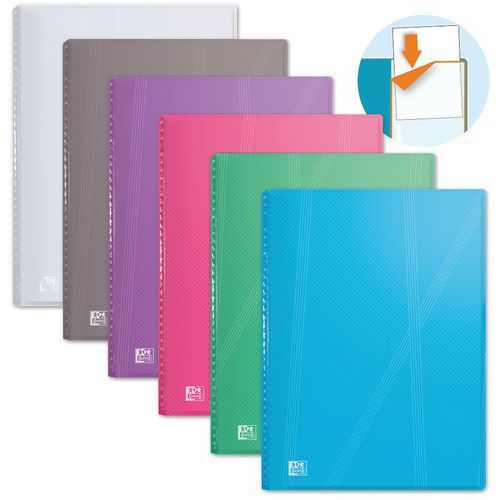 PROTÈGE DOCUMENTS OXFORD HAWAÏ A4 40 VUES POLYPRO - ASSORTI
