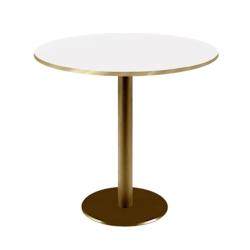 Restootab - Table Ø70cm Rome bistrot blanche - blanc TB-ROM2-R70M-BLANC-LAI_0