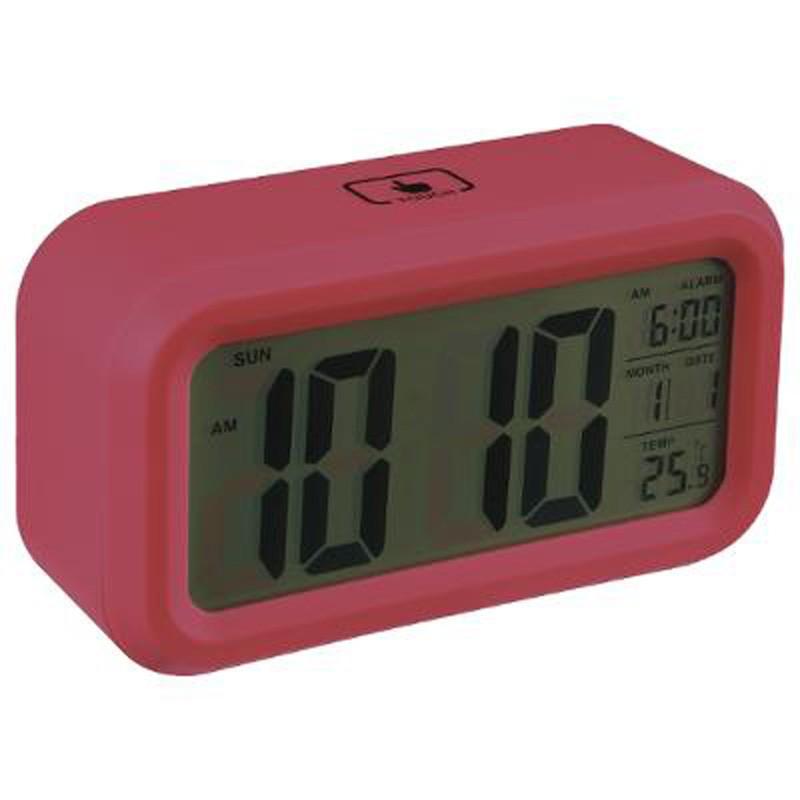 RÉVEIL DIGITAL DESIGN TOUCH 14CM ROUGE - PARIS PRIX_0