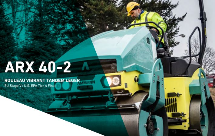 Rouleau vibrant tandem léger - EU Stage V/ U.S. EPA Tier 4 Final - Ammann - ARX 40-2_0