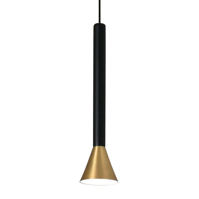 FARO BARCELONA SUSPENSION LED DANKA CYLINDRIQUE EN SATIN DORÉ