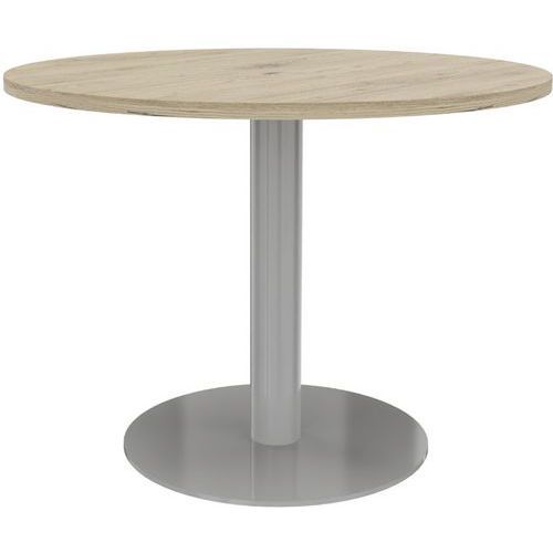 TABLE DE RÉUNION 100XH735 CM ÉP.25MM BRUNSWICK/GRIS ALU - EOL