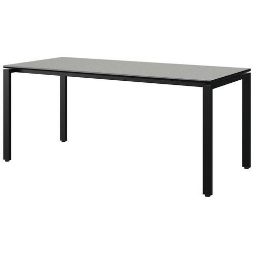 TABLE MALIBU 180X80 T6 SOUDÉ ST ISOS GRIS 1400/NO NOIR 9005 - MANUTAN EXPERT