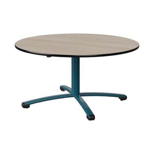 TABLE MALIBU Ø 120 T3 PC STRA ACACIA/NOIR BLEU 5025