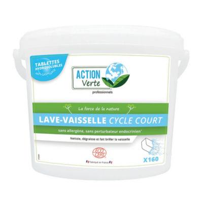 Tablettes lave-vaisselle cycle court HACCP Action Verte, seau de 160_0