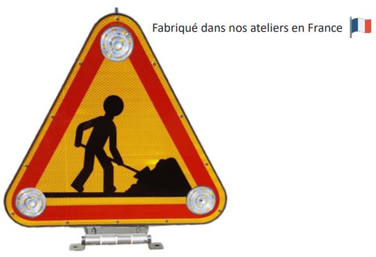 Triflash 500 mm avec ceinture en polycarbonate - Références 253421 et 253422 - Très lumineux et conforme EN 12352_0