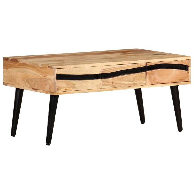 VidaXL Table basse 88x50x42 cm Bois d'acacia solide Modèle Apex Jardin Élite - 322676_0