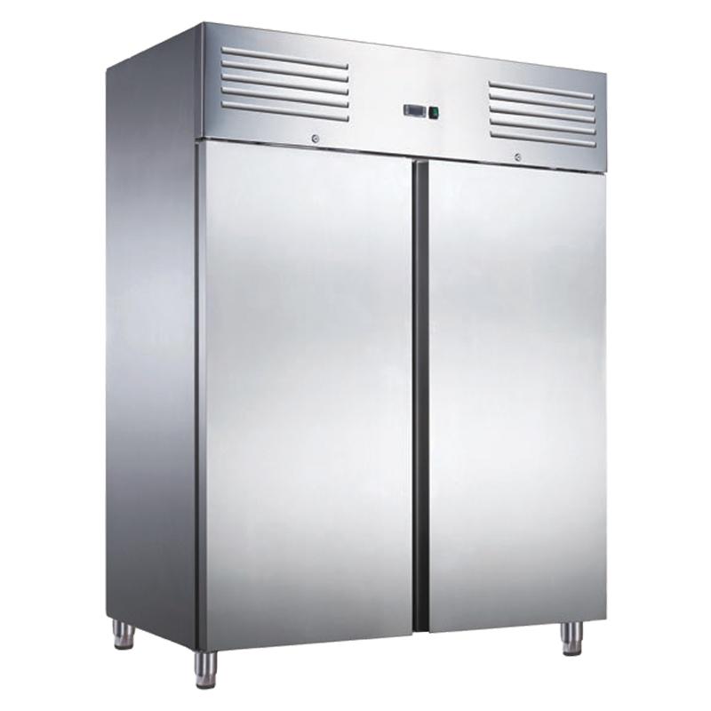 Armoire inox positive avec évaporateur ventilé 1400L - W141PX - portes automatiques et fermeture à clef_0