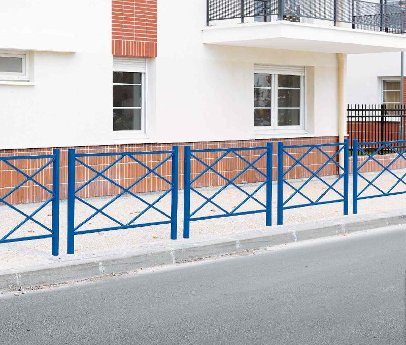 Barrière urbaine en métal Losange - Procity® - 1000 mm ou 1500 mm - Acier peint sur zinc_0