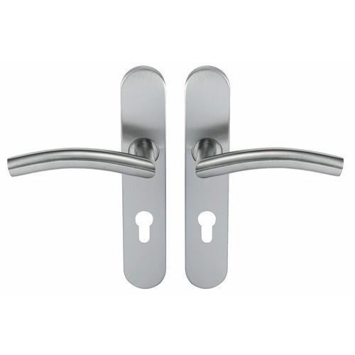 POIGNÉES SUR PLAQUES CONDAMNATION - INOX 304 - PAR 10 - LIGNE C 19 NORMBAU