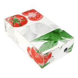 Boîte Calzone Tricolore - Carton - 27 x 16 x 7 cm - par 100 - blanc 3760394091097_0