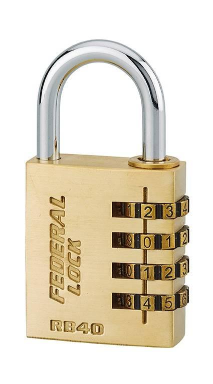 Cadenas à code - 40 mm - Corps laiton monobloc - Anse acier nickelé - Combinaison modifiable 10 000 possibilités - Référence 00933947 - Marque THIRARD_0