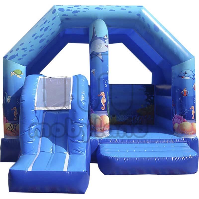 Château gonflable Fond de l'océan - Combo avec Bouncer et toboggan - Réf. CO05-LI_0