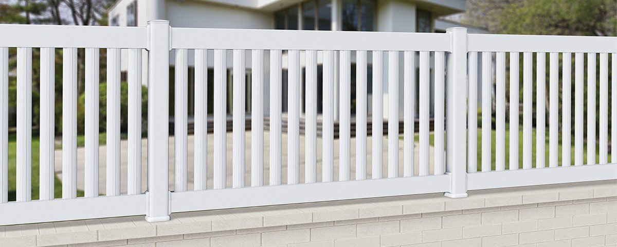 Clôture PVC CL 58 C - Type 58 C - CG Pro - Traverses hautes et basses 92 x 51 mm avec renfort inox_0