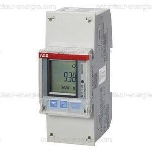 Compteur électrique MID 65A monophasé - ABB B21 - écran LCD et sortie impulsionnelle_0