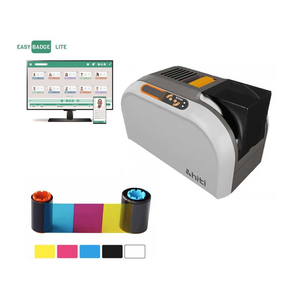 Imprimante à cartes idéale pour les petites et moyennes entreprises - Hiti CS200 bundle_0