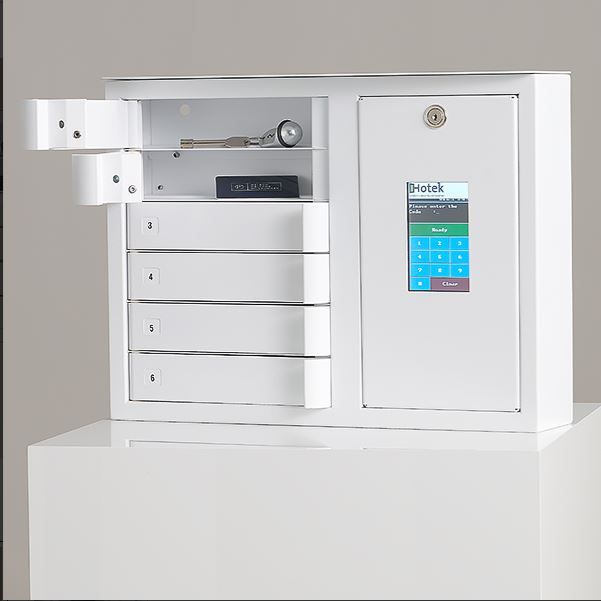 Keybox Maxi 24/24 - Armoire électronique de gestion des clés avec écran tactile 5 pouces et 6 compartiments_0
