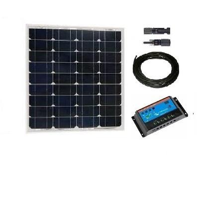 Kit solaire 50W 12V monocristallin sans batteries - Victron Energy - idéal pour éclairage et petits appareils_0