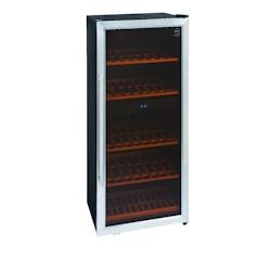 METRO Professional Cave à vin GWC2091, acier inoxydable / verre, 54 x 54 x 123,5 cm, 100 W, deux zones de température, noir / argent - argenté mult_0