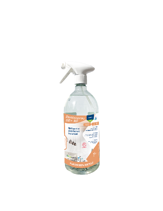 PENTASPRAY SR+ NON PARFUME DESINFECTANT SURFACES AGROALIMENTAIRES - ECOCERT - 1L SPRAY MARQUE OBIOSEED_0