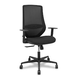 Piqueras y Crespo Silla Mardos sincro malla negra bali negro brazo regulable. - noir multi-matériau 392SM840B840B10B68R65_0