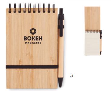 Set de bloc-note  a6 en bambou mo6528-03_0