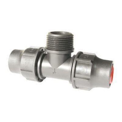 Té lock fileté au centre - 16x3/4