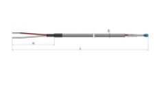 Thermistance filaire Soie de verre - SDV/SDV/Tresse inox HC50 - Variantes PTC et NTC (-40°C à +200°C)_0