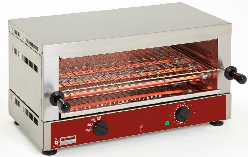 Toaster-salamandre électrique 1 étage - quartz - MS12/R-N - 2700W - dimensions 640x380x330 mm_0