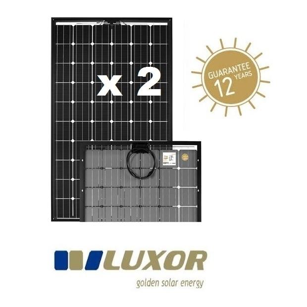 2 panneaux solaires 270W transparents Luxor - verre plat, monocristallins, garantie 30 ans_0