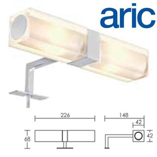 Applique Nika 2x25W G9 230V IP44 - Finition chrome à fixer sur meuble_0