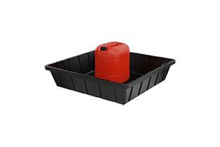 Bac de rétention en plastique rigide - 240 litres - Dimensions 1120x1120x250 mm_0