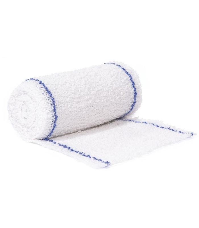 Bande crêpe 100% coton Sylamed - Dim : 15 cm x 4 m - maintien pansement et articulations_0