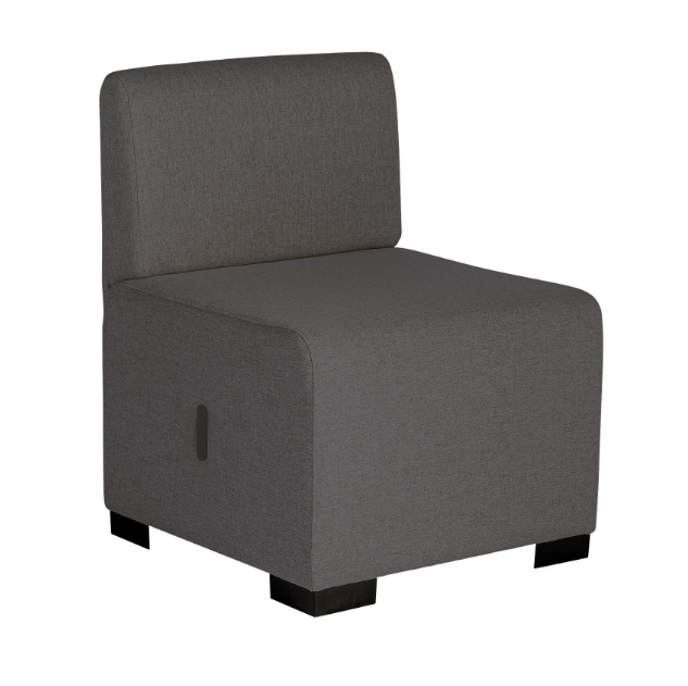 Canapé 1 place - 7 coloris disponibles - Structure en bois - Revêtement en tissu polyester OEKO TEX - Fabrication européenne_0