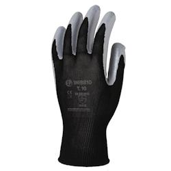 Coverguard - Gants manutention noir gris enduit nitrile EUROLITE 1NIBB (Pack de 12) Noir / Gris Taille 8 - 5450564004566_0