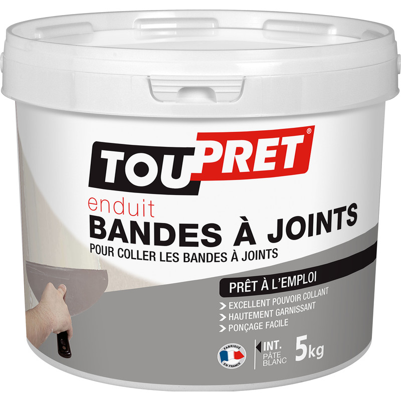 ENDUIT BANDES À JOINTS PÂTE TOUPRET 5KG