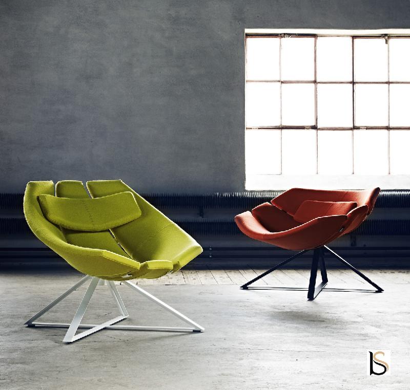 Fauteuil Radar - Softline - Feld Rouge 588_1