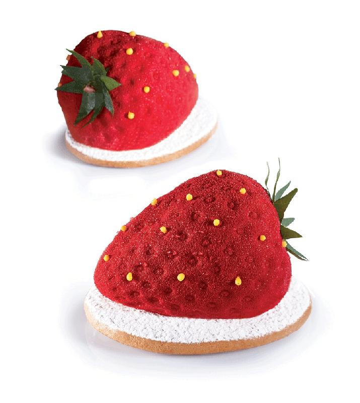 Fraise - Moule en silicone Tutti Frutti Pavoni Italia - 20 empreintes_0