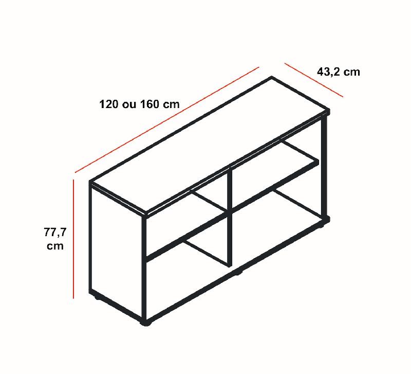 Grand meuble pour photocopieur - MDD - 120, Blanc pastel_1