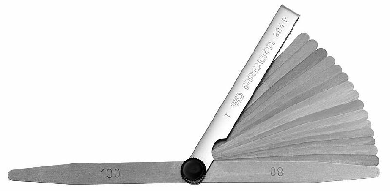 Jauge d'épaisseur métrique lamelles à bouts pointus longueur 90mm - FACOM - 804.P - 588219_0