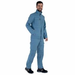 Lafont - Pantalon de travail coton majoritaire BASALTE Bleu Métal Taille XS - XS bleu 3609705686730_0