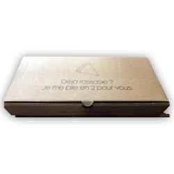 Pak Emballages Carton à pizza brun taille XL 40x40x4cm modèle déposé x 50 - 3760365401153_0