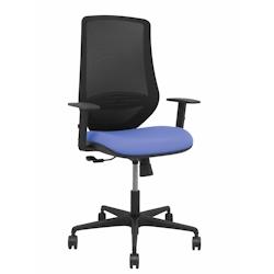Piqueras y Crespo Silla Mardos sincro malla negra bali azul claro brazo regulable - bleu multi-matériau 392SM840B261B10B68R65_0