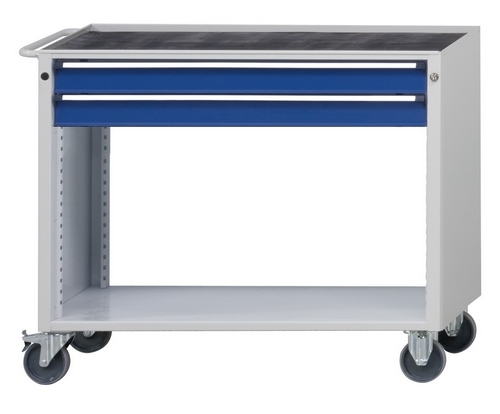 Servante mobile monobloc L1090xP620xH930mm - 2 tiroirs - roues pivotantes Ø125mm - fabrication allemande - KV352-460.252_0